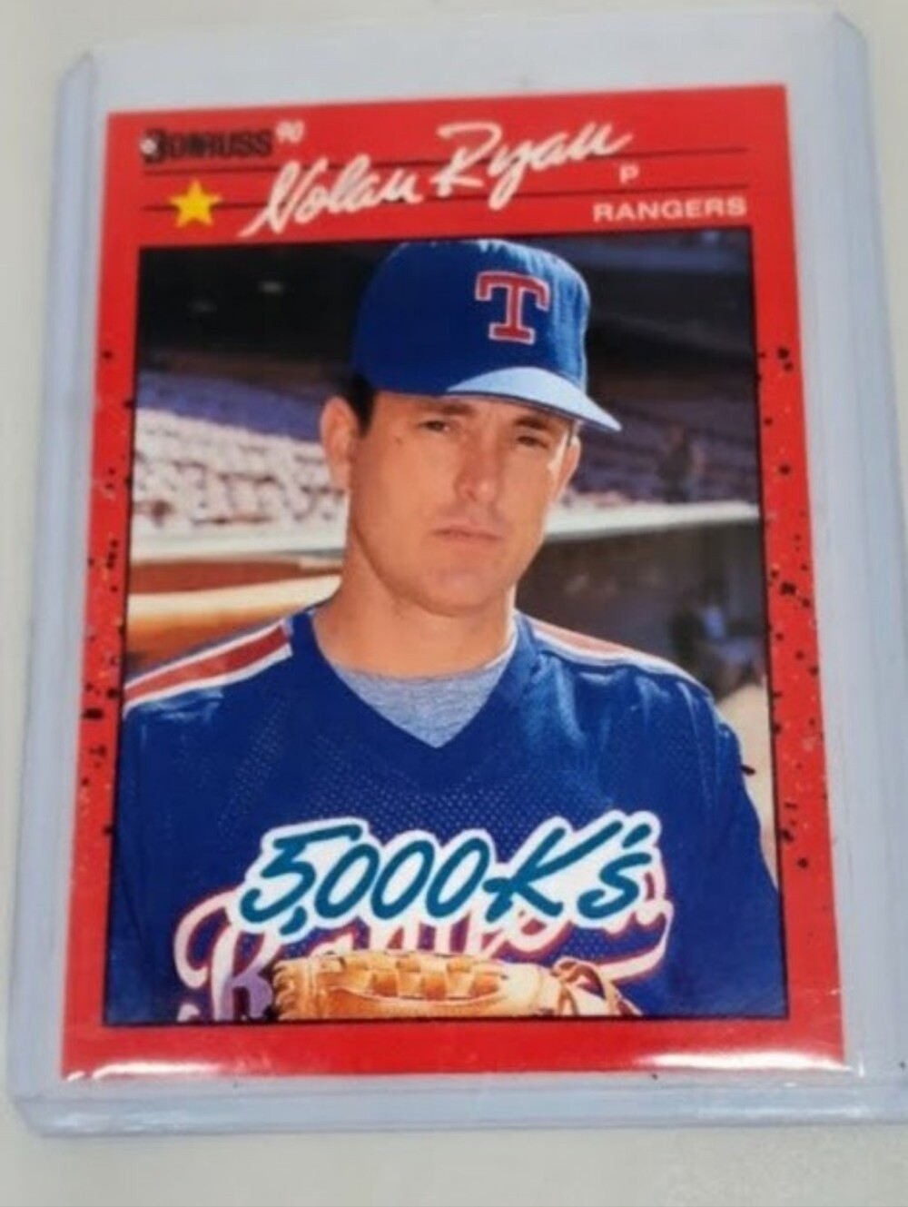 1990 Donruss 5000K Nolan Ryan #659 ERROR Card No Period after Inc